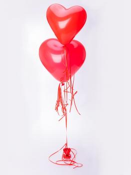 Balon z helem serce (gumowy)