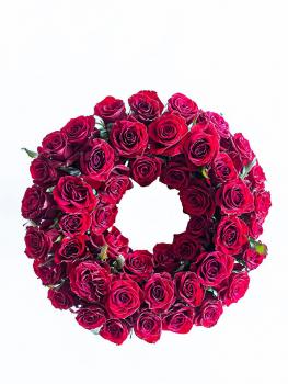 Czerwona róża - 40 cm średnica