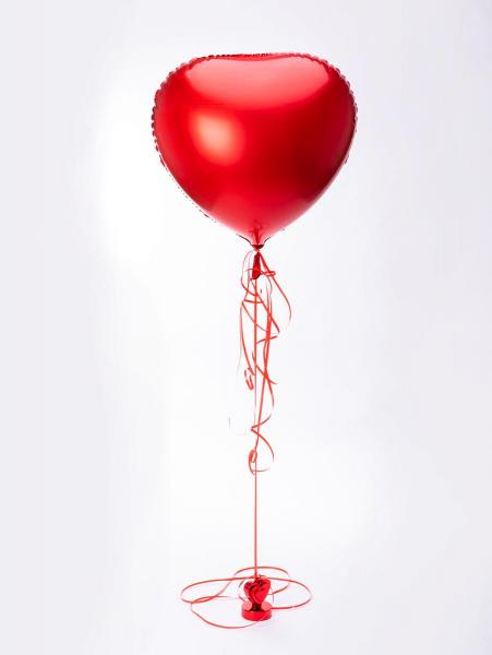 Balon z helem serce